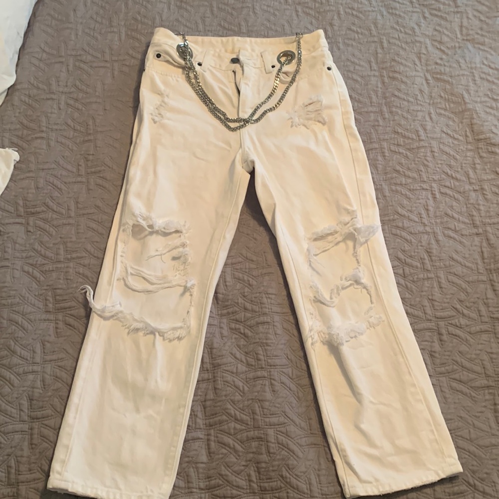 LF cross chain jeans